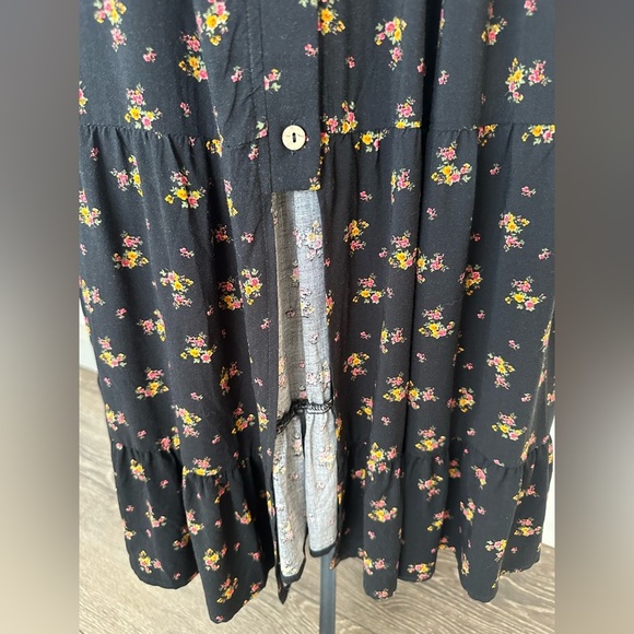 Band of gypsies floral black maxi midi dress SZ M - Picture 4 of 9